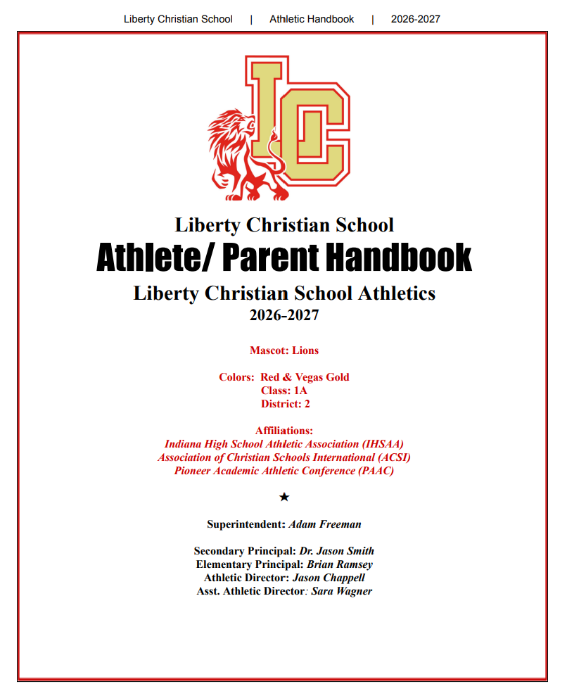 Athletic handbook image